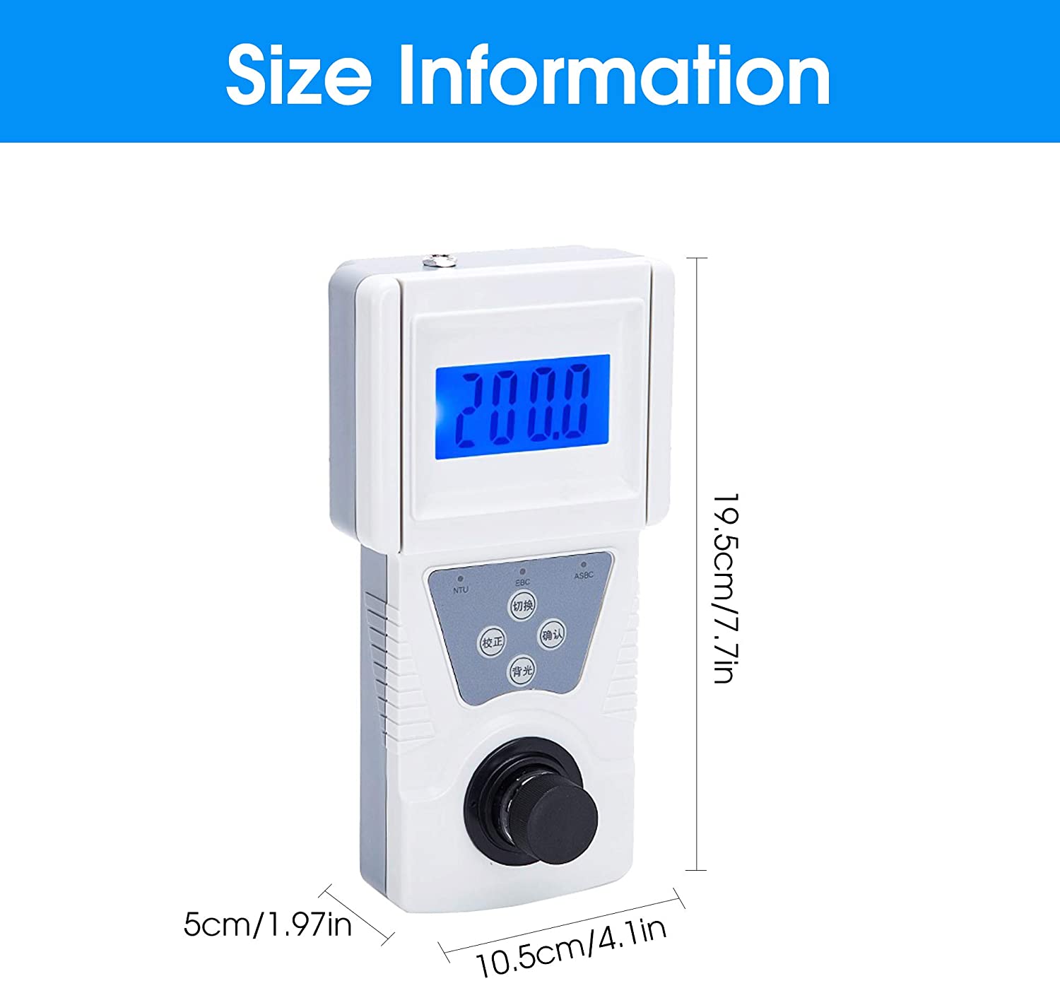 Portable turbidimeter maquigra 0-200 NTU - Image 3