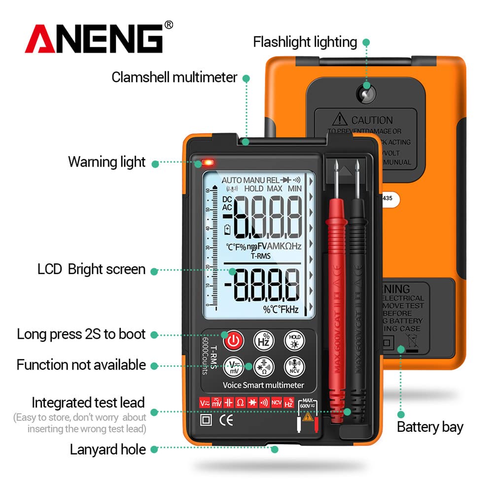 Digital Multimeter Tester Voltage Resistance Giant Panel Q60S - Image 2