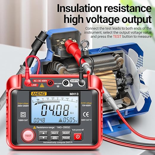 Megohmmeter Multimeter Impedance Tester Digital Impedance Tester Aneng Mh13 - Image 3