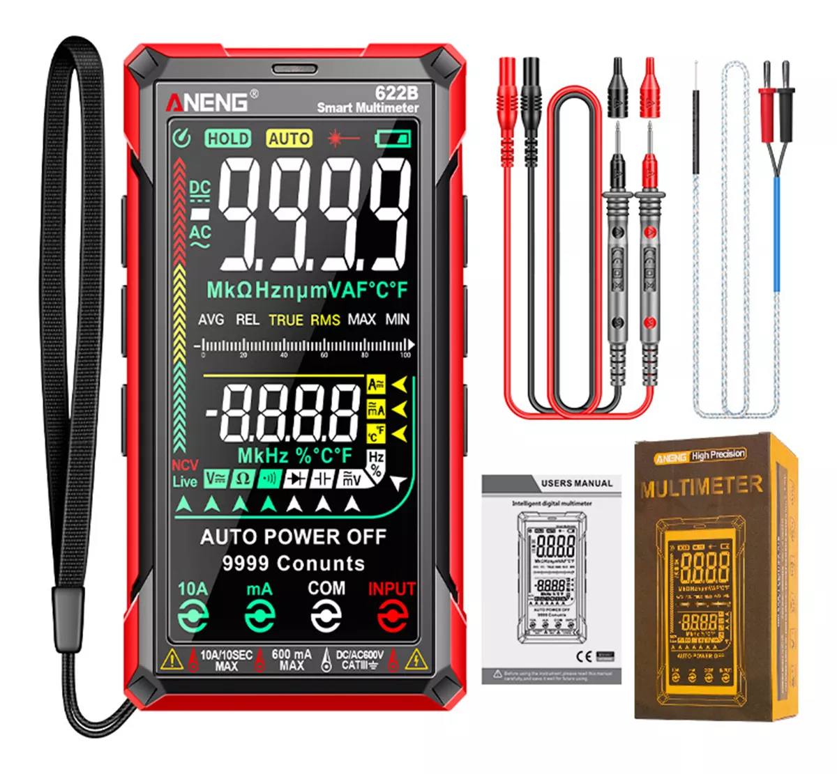 Aneng 622b Smart Smart Voltmeter Digital Multimeter