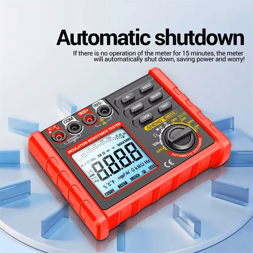 Megohmmeter Digital Impedance Resistance Meter Aneng Mh15 - Image 6