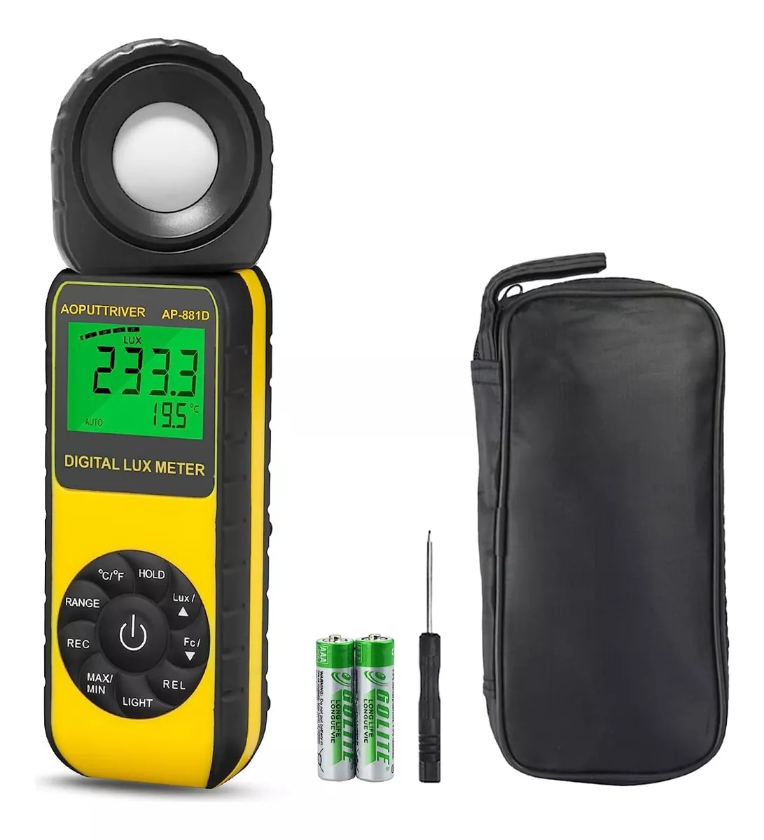 Digital Lighting Light Meter for Ambient Temperature AP-881D