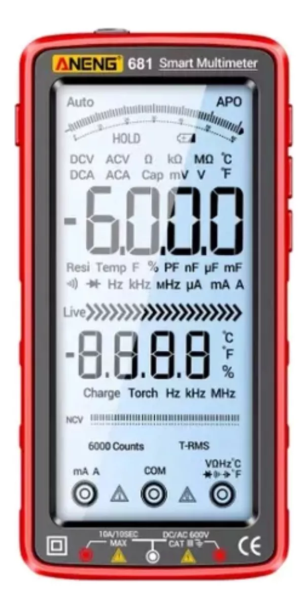 Aneng 681 Intelligent Digital Multimeter Ac/dc Voltage