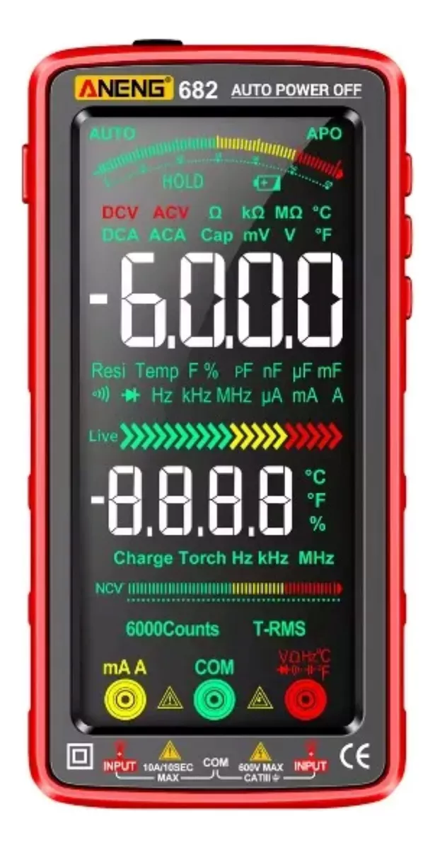 Aneng 682 Smart Smart Digital Multimeter Voltage