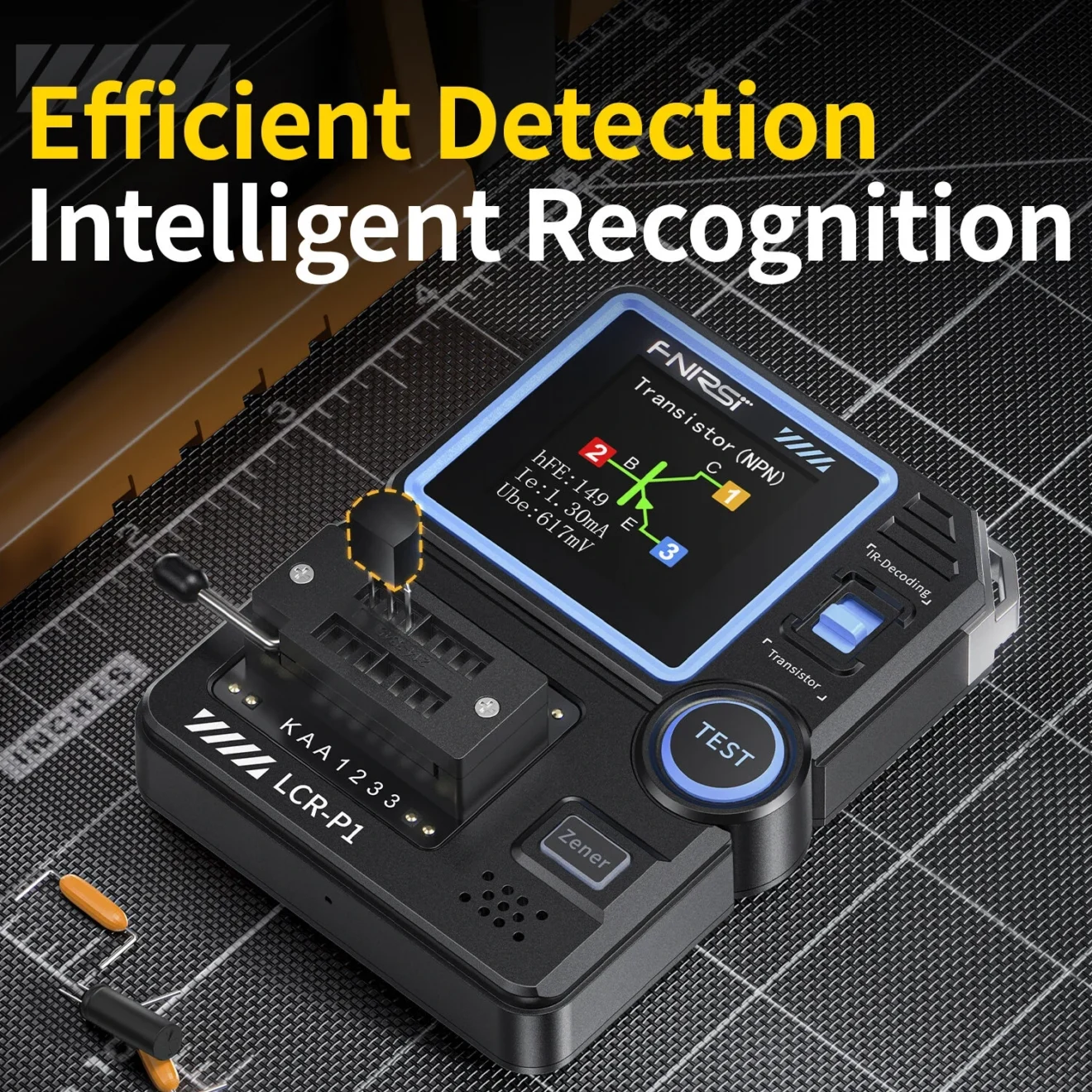 Transistor Tester Multimeter Capacitance Diode Tester Fnirsi LCR-P1 - Image 6