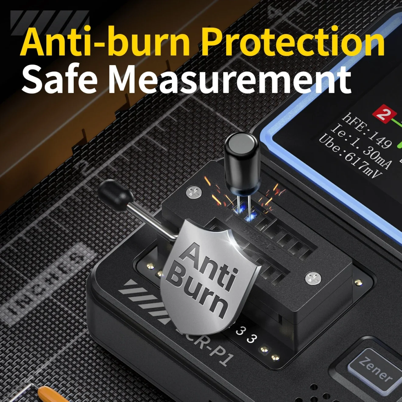Transistor Tester Multimeter Capacitance Diode Tester Fnirsi LCR-P1 - Image 4