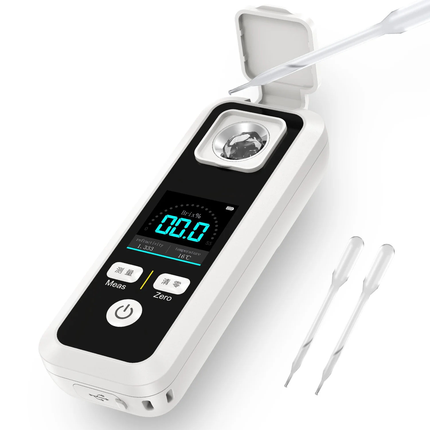 Digital Fruit Brix Measurement Refractometer Fnirsi Jbm-10