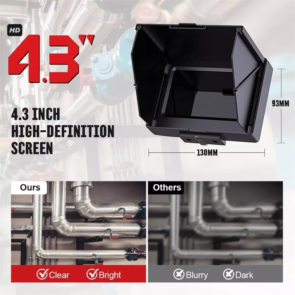 Borescope Inspection Camera Pipeline Video Drainage 40m - Image 2