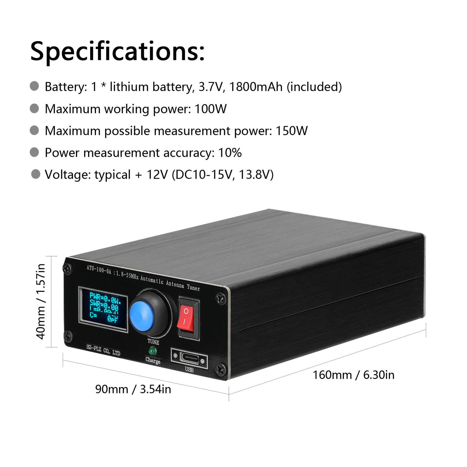 Automatic Antenna Tuner 1.8-55 Mhz Frequency Band ATU-100-0A - Image 5